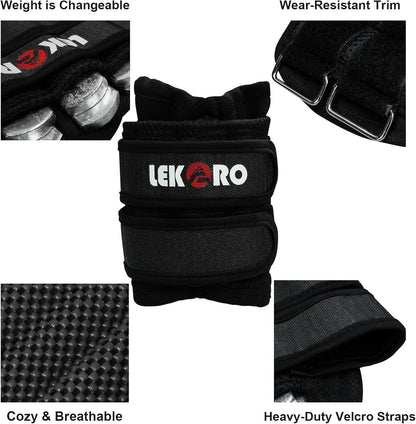 Adjustable Wrist Ankle Weights, Removable Arm & Leg Weight for Men & Women, F...